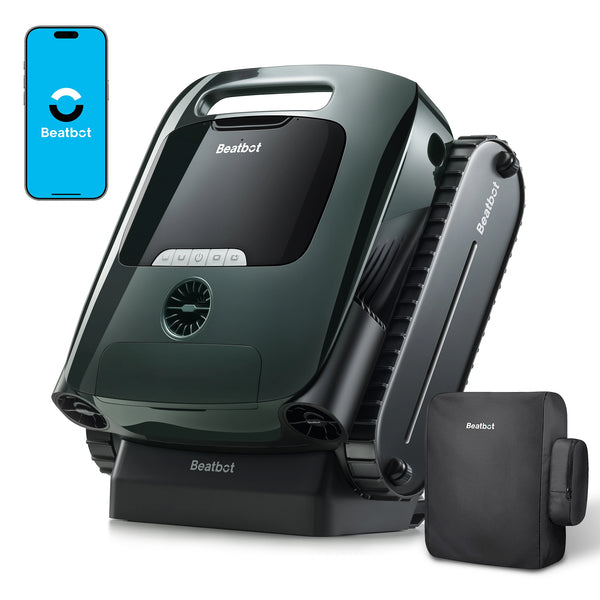 Beatbot AquaSense 2 Pro Pool Vacuum Robot Genuine with All-Weather Protection Cover-Unmatched 5-in-1 Cleaning, Skims Water Surface with Remote Navigation, Surface Parking, Clarifies Water