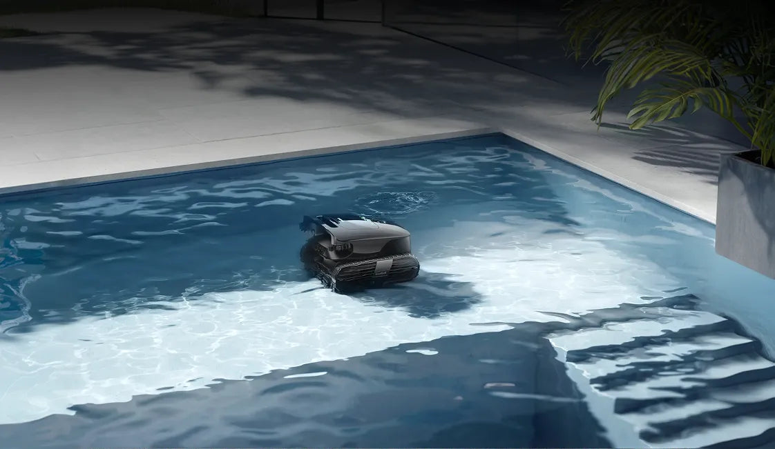 Beatbot AquaSense X AI robotic pool cleaner for adaptive pool floor, step and platform cleaning