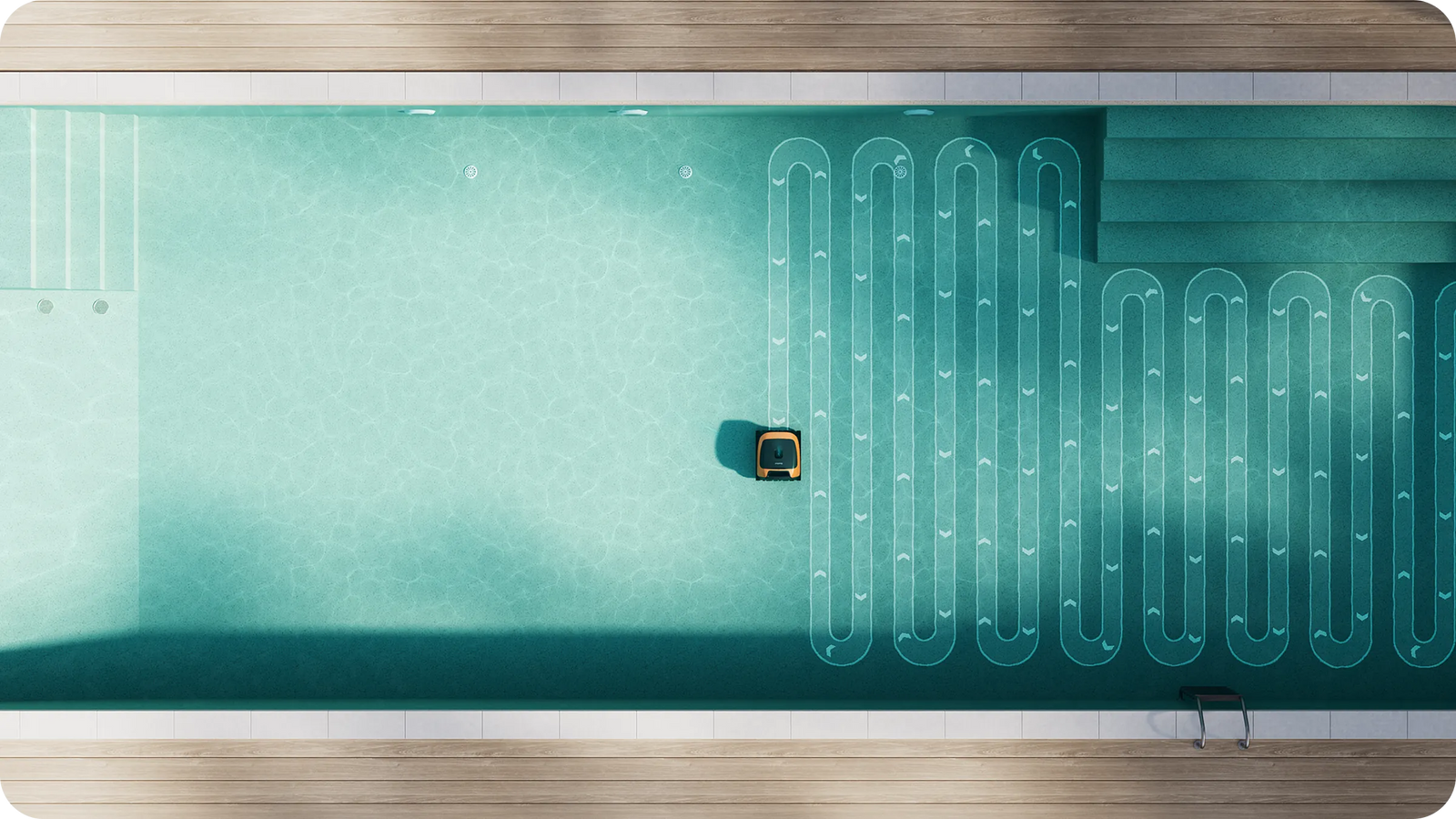 Intelligent floor cleaning path